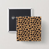 Badge Carré 5 Cm Motif guépard (Devant & derrière)