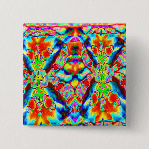 Badge Carré 5 Cm Motifs étrangers magiques