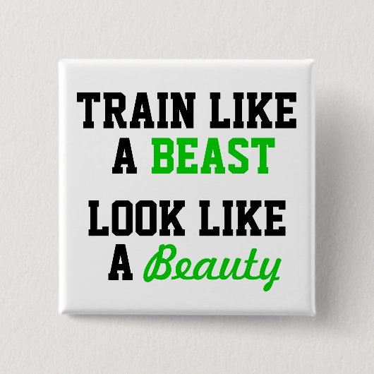 Badge Carré 5 Cm Motivation de l'entraînement (Devant)