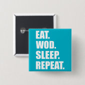 Badge Carré 5 Cm Motivation WOD (Devant & derrière)