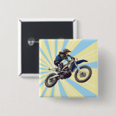 Badge Carré 5 Cm Motocross (Devant & derrière)