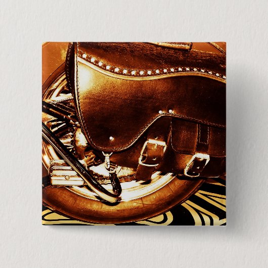 Badge Carré 5 Cm Motocyclette (Devant)