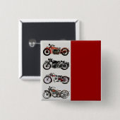 BADGE CARRÉ 5 CM MOTOS VINTAGES (Devant & derrière)