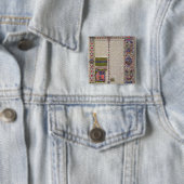 Badge Carré 5 Cm Mots d'ouverture de Leviticus (En situation)