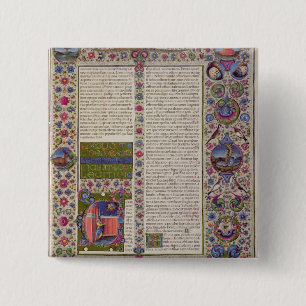 Badge Carré 5 Cm Mots d'ouverture de Leviticus