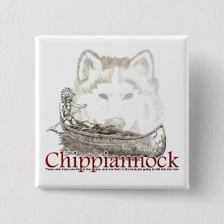 Badge Carré 5 Cm Mots indiens de bouton de sagesse