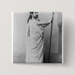 Badge Carré 5 Cm Mounet-Salissez comme Oedipe dans 'Oedipe Rex
