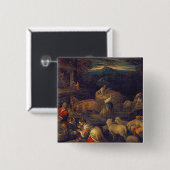 Badge Carré 5 Cm Moutons intérieurs ou cisaillants de ferme (Devant & derrière)