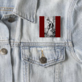 Badge Carré 5 Cm Moyen Age (En situation)