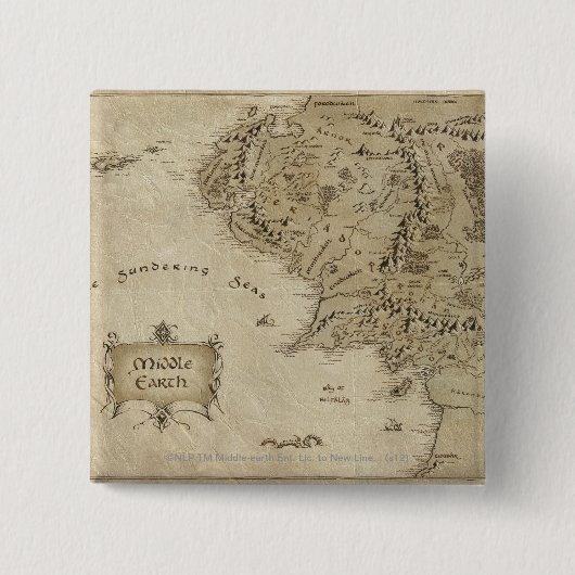 BADGE CARRÉ 5 CM MOYEN EARTH™ (Devant)