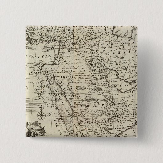 Badge Carré 5 Cm Moyen-Orient (Devant)