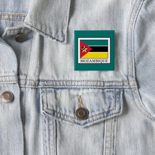 Badge Carré 5 Cm Mozambique (En situation)
