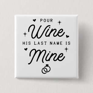 Badge Carré 5 Cm MRS  Tout juste mariés Faire-part de mariage Marié