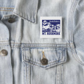 Badge Carré 5 Cm Mt. Rushmore (En situation)