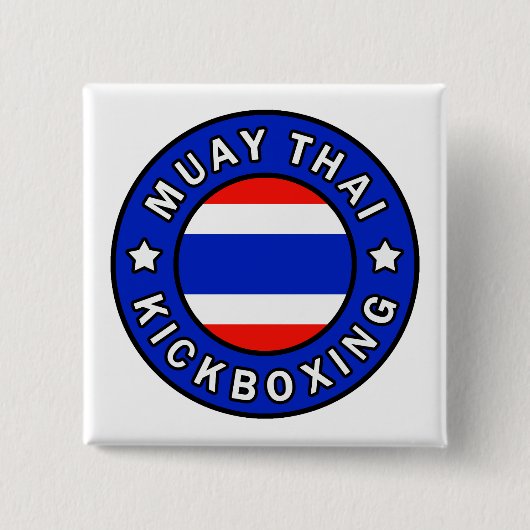 Badge Carré 5 Cm Muay Thai (Devant)
