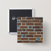 BADGE CARRÉ 5 CM MUR BRICKS (Devant & derrière)