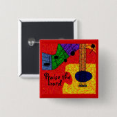 BADGE CARRÉ 5 CM MUSIQUE DOUCE (Devant & derrière)