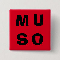 Muso Musicien Lettrage Contemporain Rouge Noir
