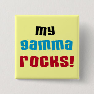 Badge Carré 5 Cm My Gamma Rocks T-shirts et cadeaux