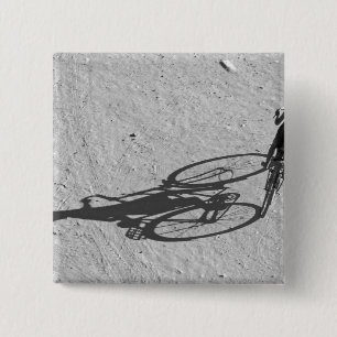 Badge Carré 5 Cm Myamar, Bagan, Jeune garçon faisant du vélo éno