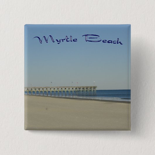 Badge Carré 5 Cm Myrtle Beach (Devant)