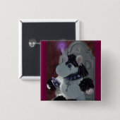 Badge Carré 5 Cm Mystique de Goth (Devant & derrière)