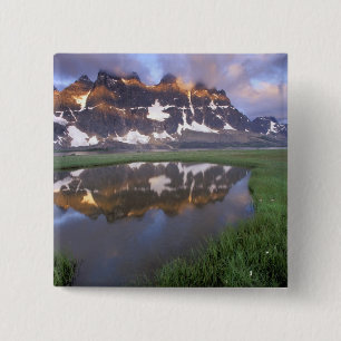 Badge Carré 5 Cm NA, Canada, Alberta, Tonoquin Valley. Jasper