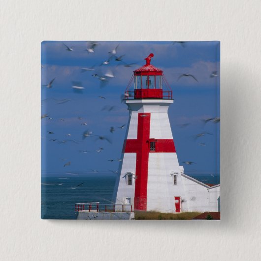 Badge Carré 5 Cm NA, Canada, Nouveau-Brunswick, île Campobello.8 (Devant)