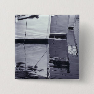 Badge Carré 5 Cm NA, Canada, Nouvelle-Écosse, Digby. les bateaux de