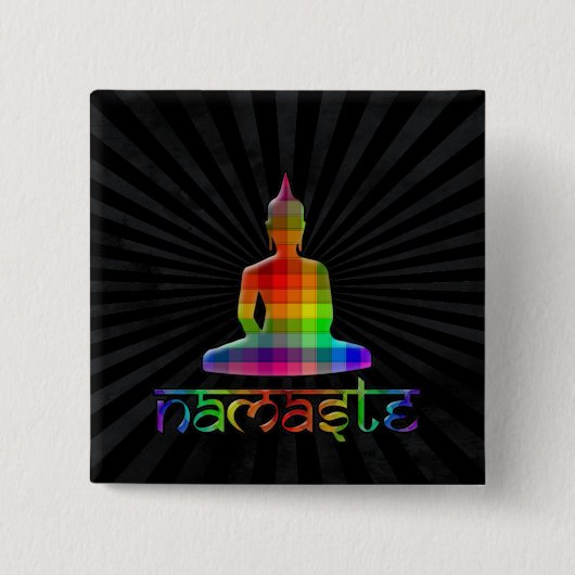 Badge Carré 5 Cm namaste (Devant)