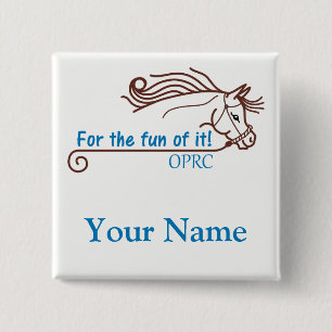 Badge Carré 5 Cm Nametag de bouton d'OPRC