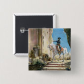 Badge Carré 5 Cm Napoleon Bonaparte (Devant & derrière)