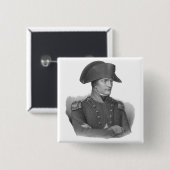Badge Carré 5 Cm Napoleon Bonaparte (Devant & derrière)