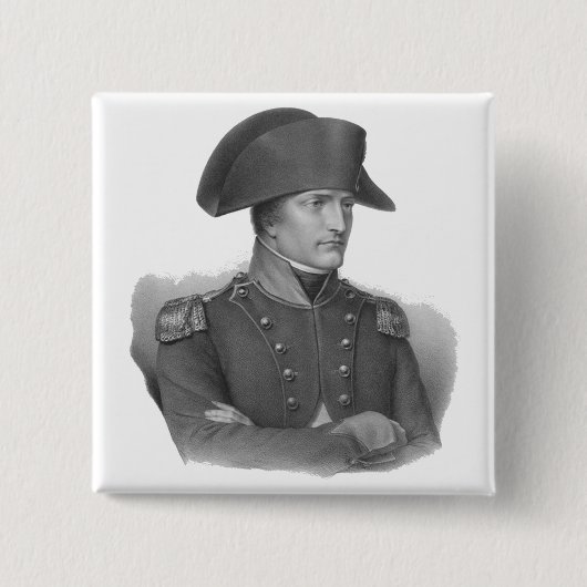 Badge Carré 5 Cm Napoleon Bonaparte (Devant)