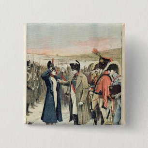Badge Carré 5 Cm Napoleon Bonaparte présent la femelle