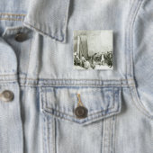 Badge Carré 5 Cm Napoléon I visitant le studio de David (En situation)