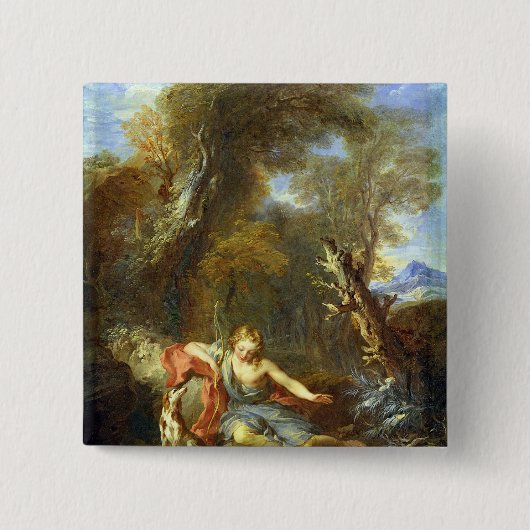 Badge Carré 5 Cm Narcisse, 1728 (Devant)