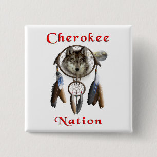 Badge Carré 5 Cm Nation Cherokee
