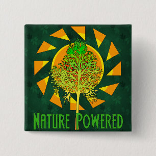 Badge Carré 5 Cm Nature propulsée