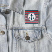 Badge Carré 5 Cm Nautical design (En situation)