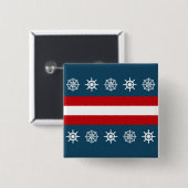 Badge Carré 5 Cm Nautical themed design (Devant & derrière)