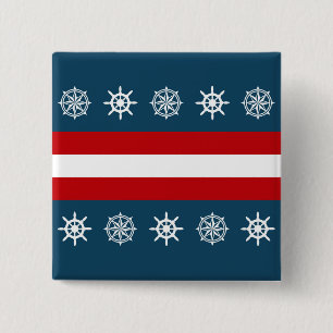 Badge Carré 5 Cm Nautical themed design