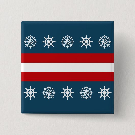 Badge Carré 5 Cm Nautical themed design (Devant)