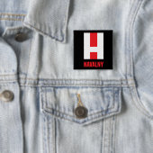BADGE CARRÉ 5 CM NAVALNY ! (En situation)