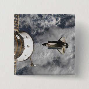 Badge Carré 5 Cm Navette spatiale Atlantis 3