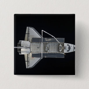 Badge Carré 5 Cm navette spatiale Atlantis 4