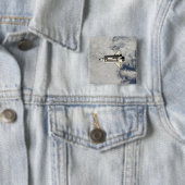 Badge Carré 5 Cm Navette spatiale Endeavor 12 (En situation)