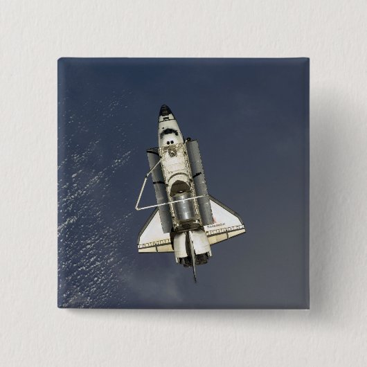 Badge Carré 5 Cm Navette spatiale Endeavor 15 (Devant)