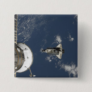 Badge Carré 5 Cm Navette spatiale Endeavor 17