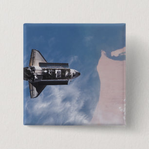 Badge Carré 5 Cm Navette spatiale Endeavor 19